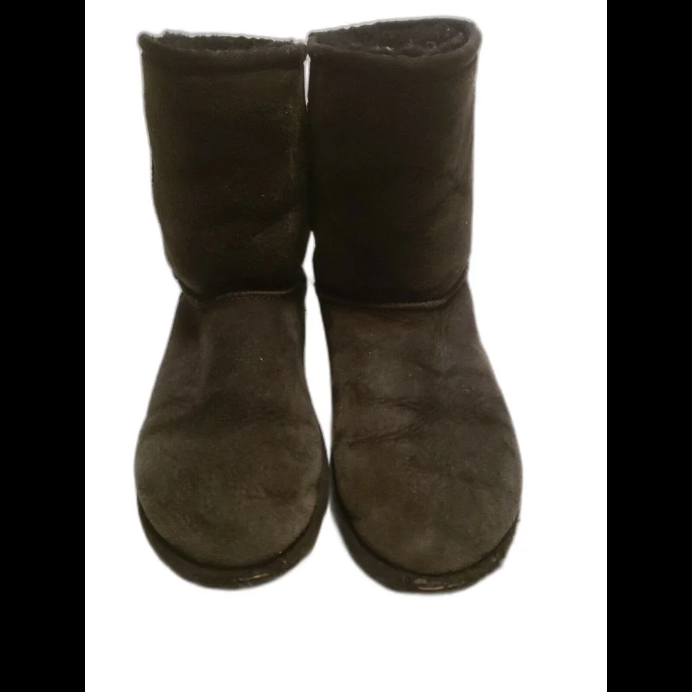 UGG Black Suede Sheepskin Lining Boot SN 5251 Shoes Size 4